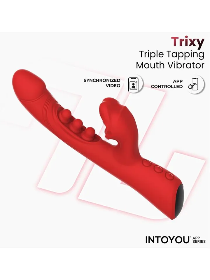 Trixy Vibrator With Tapping, Biting & App - App-controlled rabbitvibrator 4 [full]