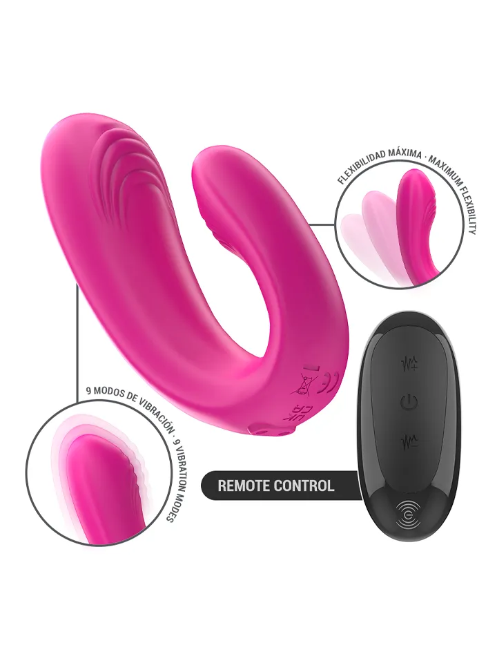 U-shaped Stimulator & Vibrator With Remote Control - Couples vibrator 1 [full]