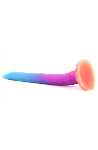 Unicorny Luminous Mixed Color Anal Dildo 47 cm - Dragon dildo 2