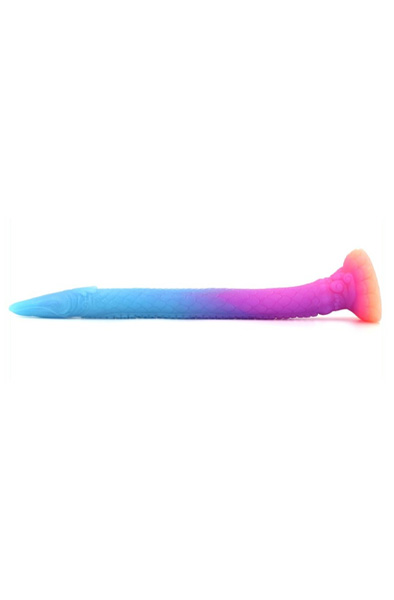 Unicorny Luminous Mixed Color Anal Dildo 47 cm - Dragon dildo 4