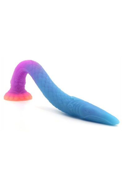 Unicorny Luminous Mixed Color Anal Dildo 47 cm - Dragon dildo 5