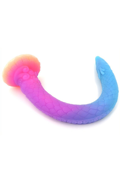 Unicorny Luminous Mixed Color Anal Dildo 47 cm - Dragon dildo 6