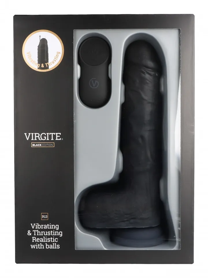 Up & Down Realistic Dildo With Remote 22 cm - Vibrating dildo 3 [full]