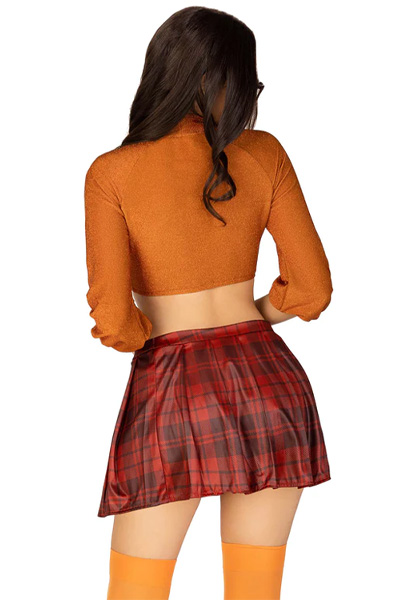 Velma Crop Top & Plaid Skirt - Role play & Masquerade 2