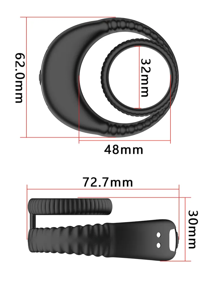 Vibrating Double Cock Ring - Vibrating cock ring 4 [full]