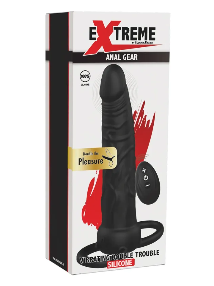 Vibrating Double Trouble Anal Penetrator - Double penetrator 4 [full]