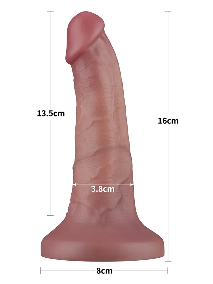 Vibrating Dual Density Power Cock 16 cm - Vibrating dilator 2 [full]