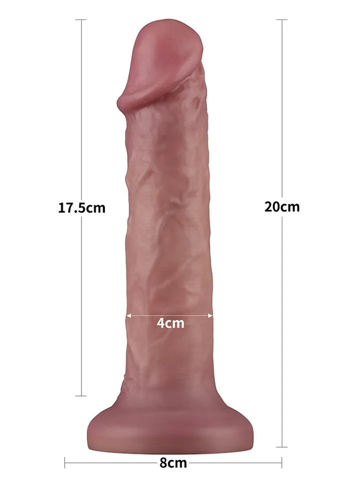 Vibrating Dual Density Power Cock 20 cm - Vibrating dildo 2 [full]