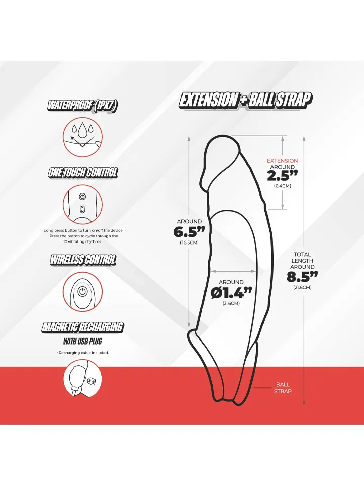 Vibrating Extension Sleeve Flesh - Vibrating penis extender 4 [full]