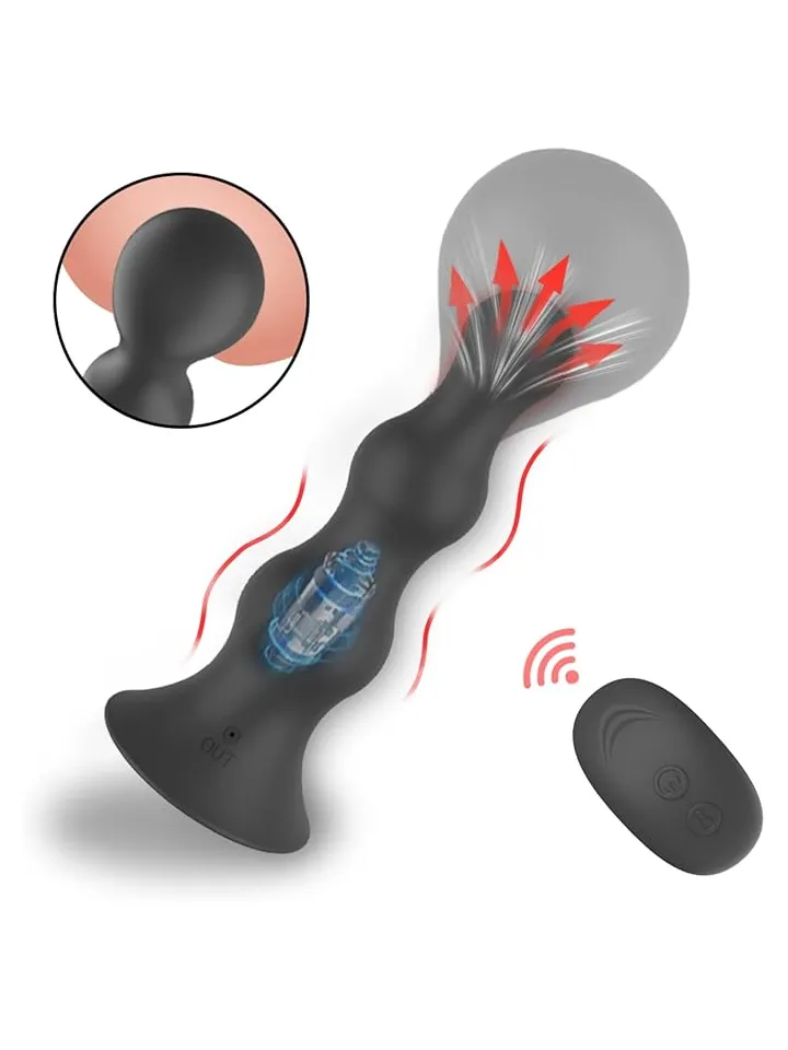 Vibrating Inflatable Anal Plug With Remote - Inflatable anal plug 2 [full]