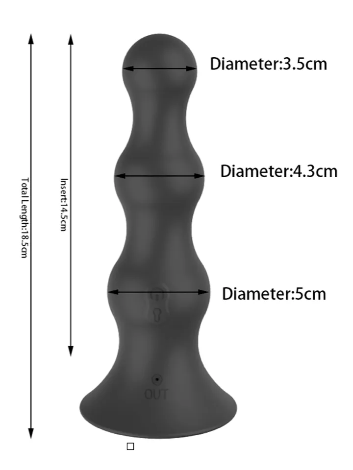 Vibrating Inflatable Anal Plug With Remote - Inflatable anal plug 3 [full]