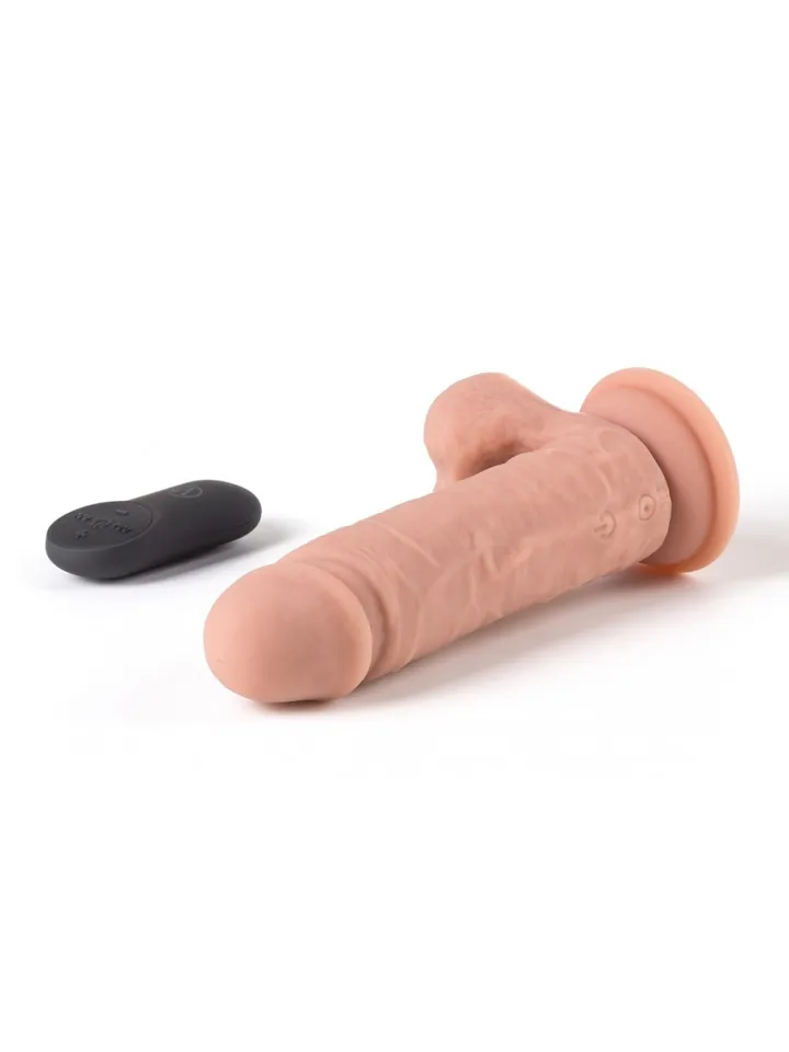 Vibrating Realistic Dildo With Remote 16,5 cm - Vibrating dildo 4 [full]