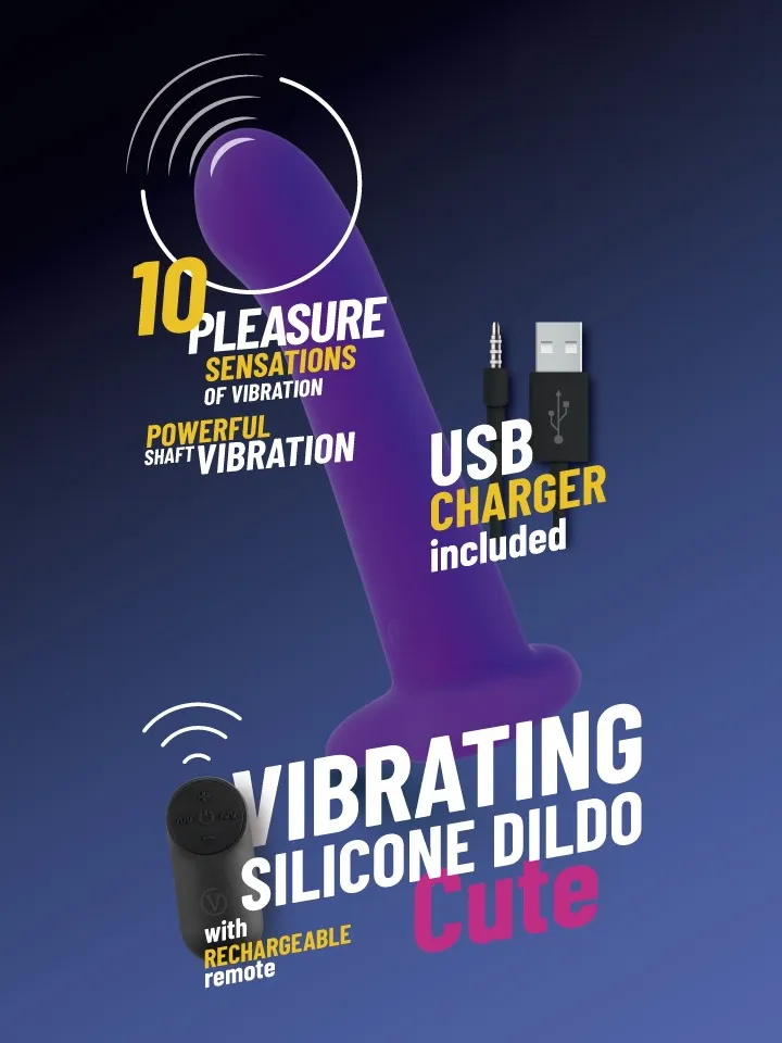Vibrating Silicone Dildo With Remote 18 cm - Vibrating dildo 1 [full]