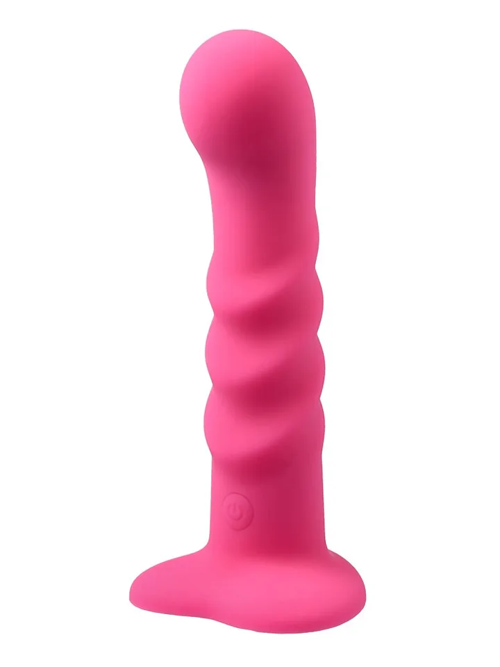 Vibrating Silicone Dildo With Remote Pink 18 cm - Vibrating dildo 3 [full]