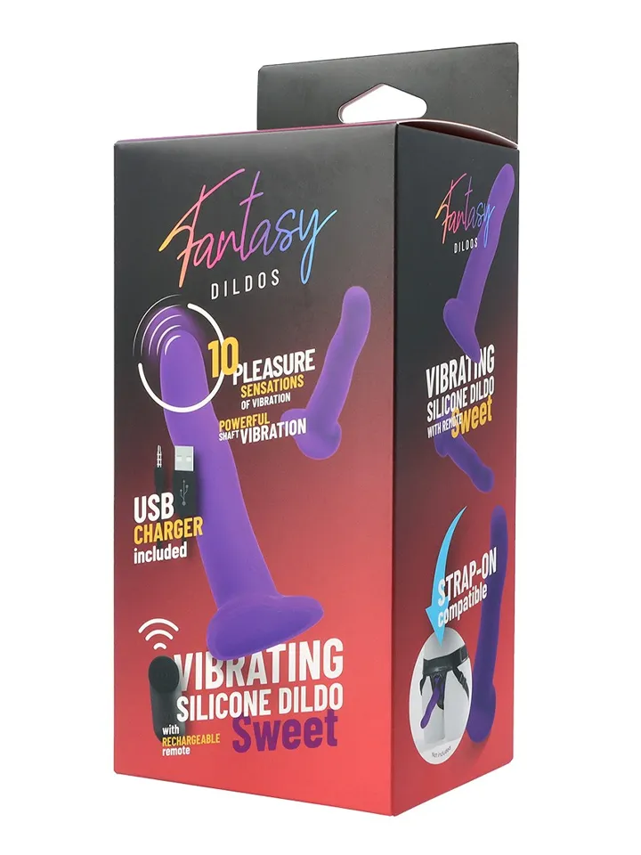 Vibrating Silicone Dildo With Remote Purple 18 cm - Vibrating dualdildo 4 [full]