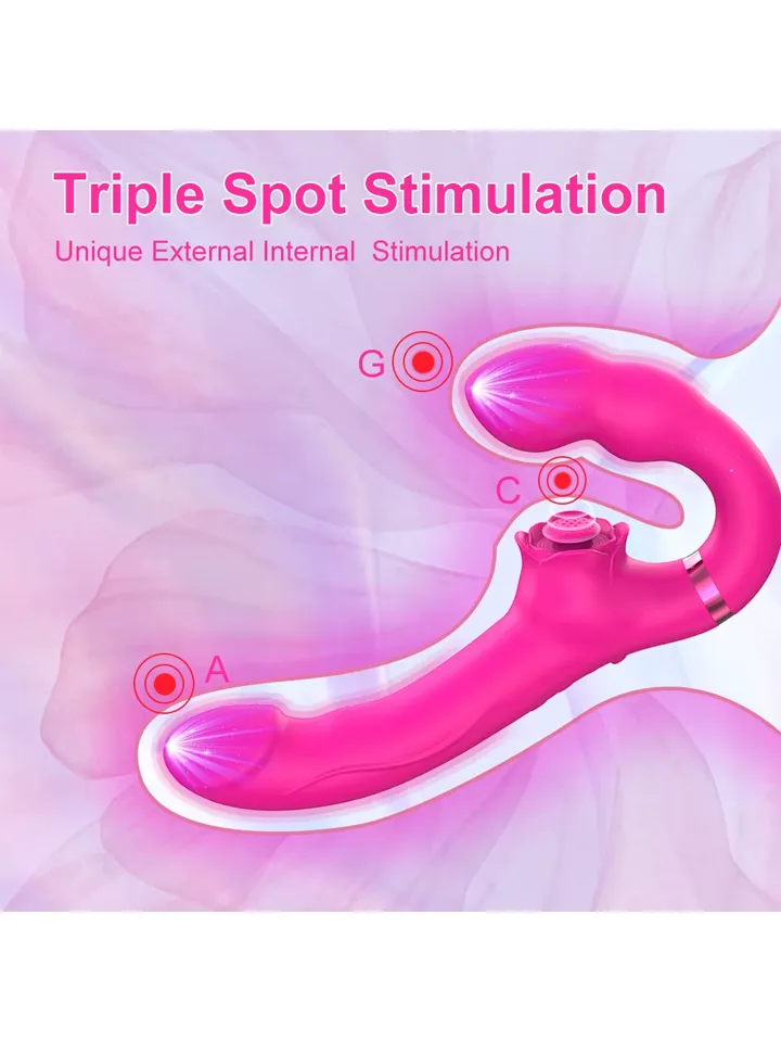 Vibrating & Tapping Strapless Strapon - Strap-on 2 [full]