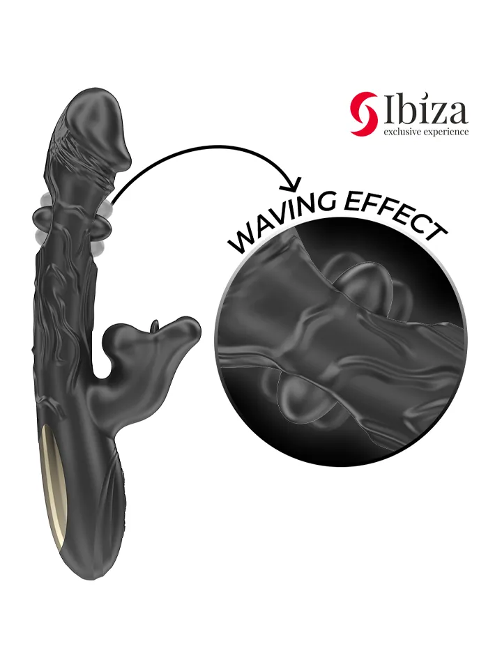 Vibrator & Clitoris Stimulator With Biting & Rotation - Rabbit vibrator with rotating tongue 2 [full]