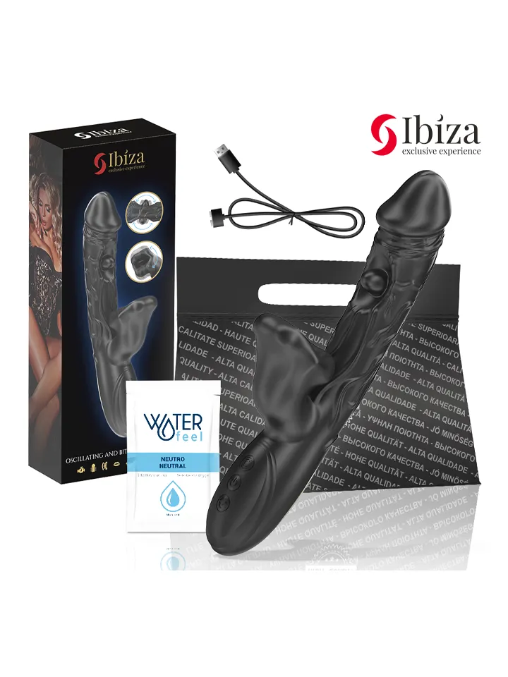 Vibrator & Clitoris Stimulator With Biting & Rotation - Rabbit vibrator with rotating tongue 4 [full]