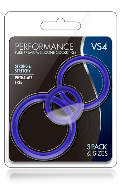 VS4 Cock Ring Set Indigo - Cock ring set 2