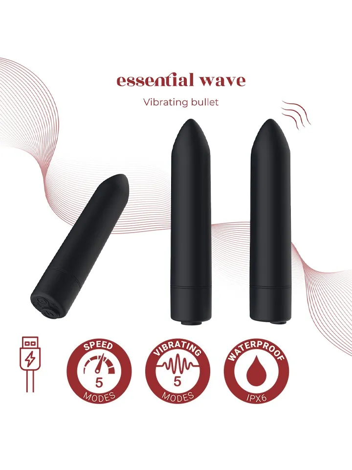 Wave Rechargeable Vibrating Bullet - Bullet vibrator 1 [full]