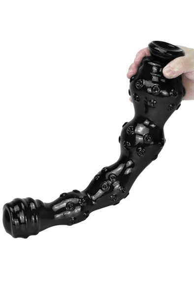 Weep Dildo Black 41 cm - Extra dicker Anal-Dildo 6