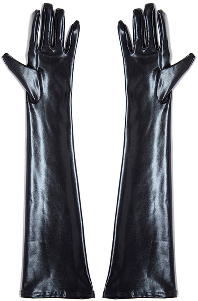 Wet Look Gloves One Size - Wetlook-Handschuhe 1