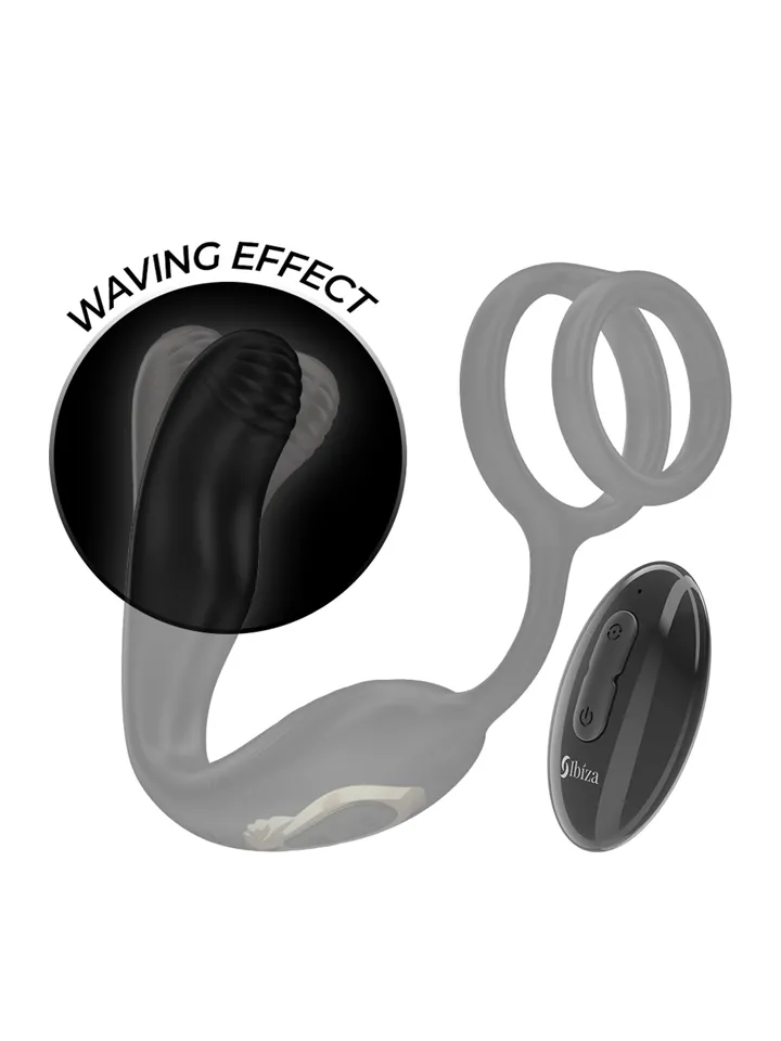 Wiggle Rotating Anal Plug With Perineal Vibration - Prostate vibrator with penis ring 2 [full]