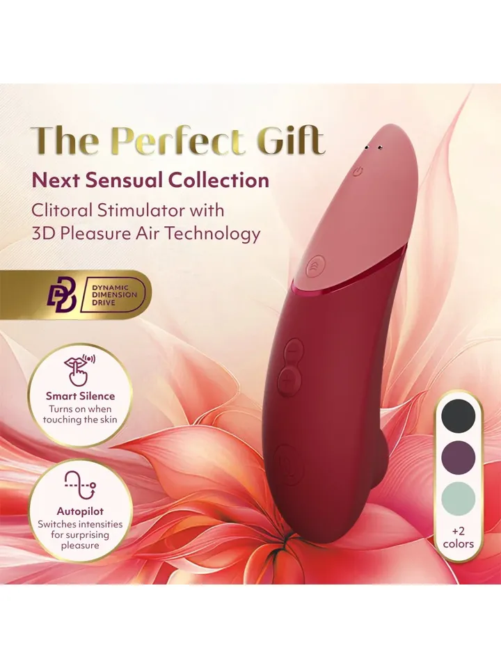 Womanizer Next 3D Pleasure Air Stimulator Bordeaux - Air pressure vibrator 2 [full]