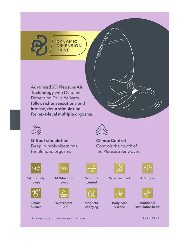 Womanizer Next Duo Black - Air pressure vibrator 6 [full]