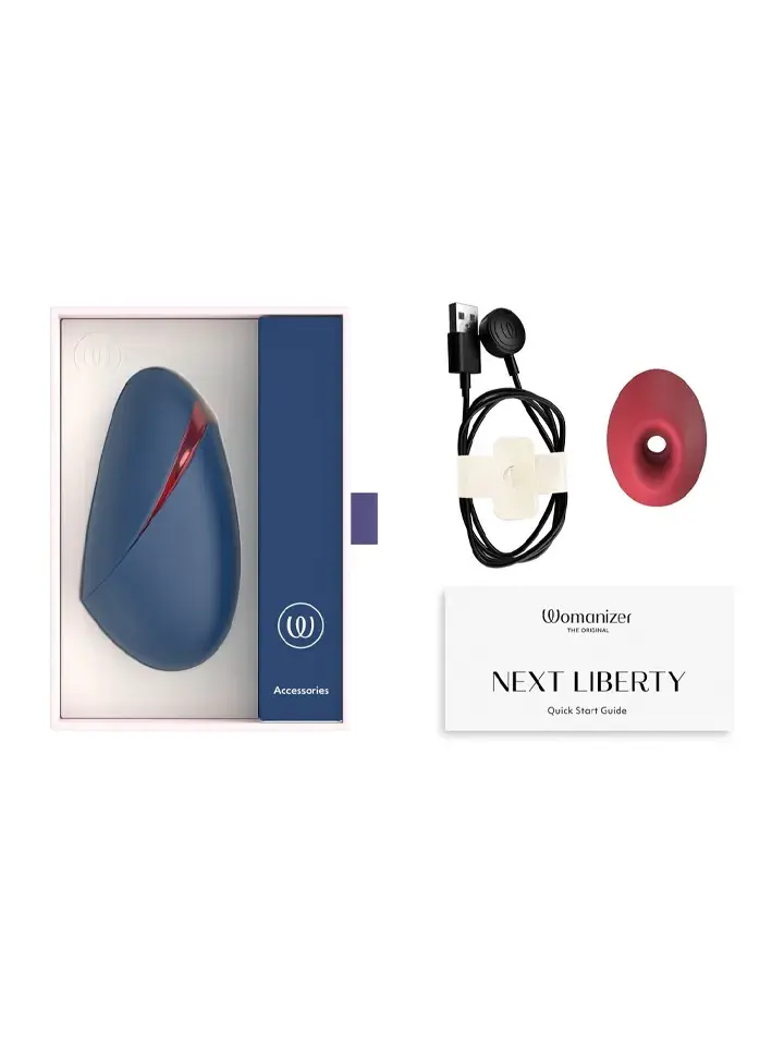 Womanizer Next Liberty Pleasure Air Stimulator Blue/Red - Air pressure vibrator 5 [full]