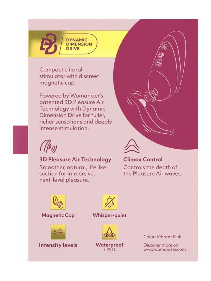 Womanizer Next Liberty Pleasure Air Stimulator Vibrant Pink - Air pressure vibrator 7 [full]