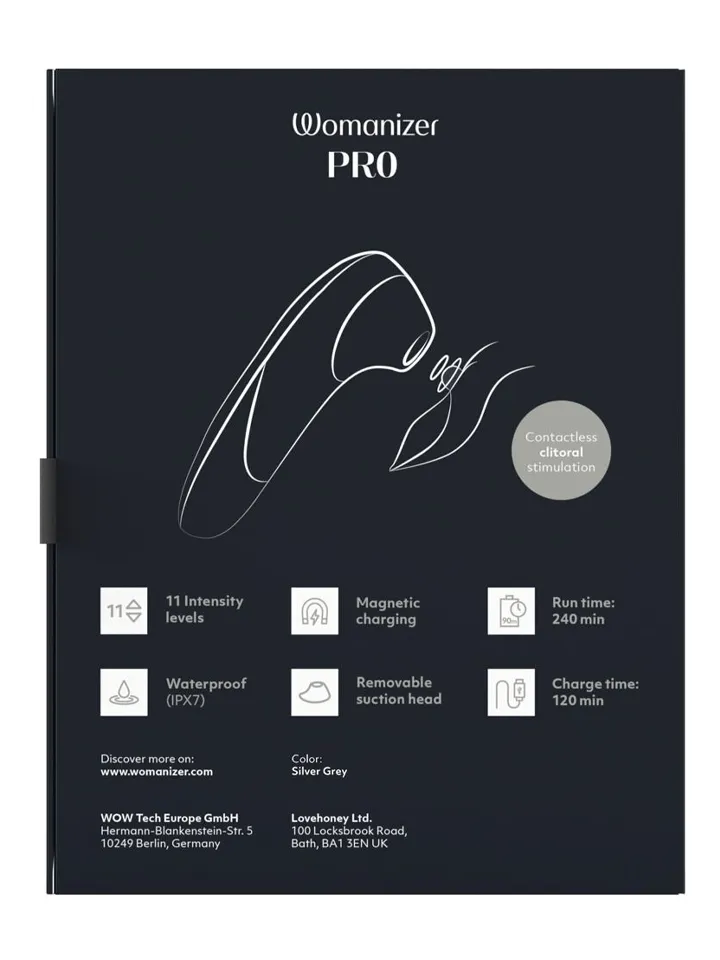 Womanizer Pro Silver - Air pressure vibrator 8 [full]