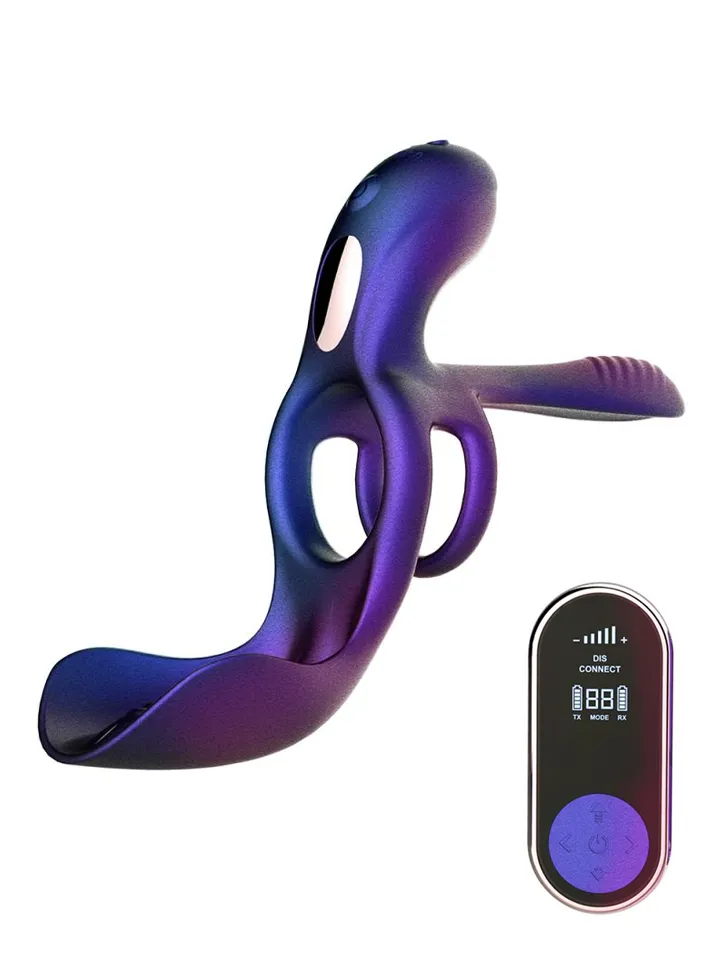 Zenith Cock Ring With Glans & Perineum Stimulator - Vibrating cock ring 1 [full]