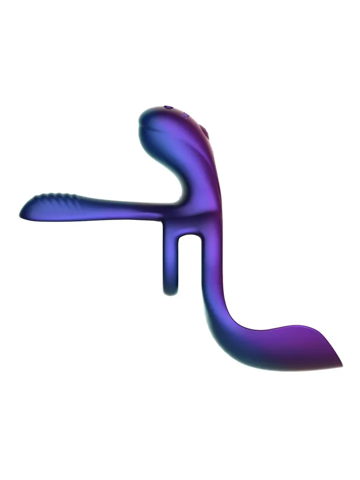 Zenith Cock Ring With Glans & Perineum Stimulator - Vibrating cock ring 3 [full]