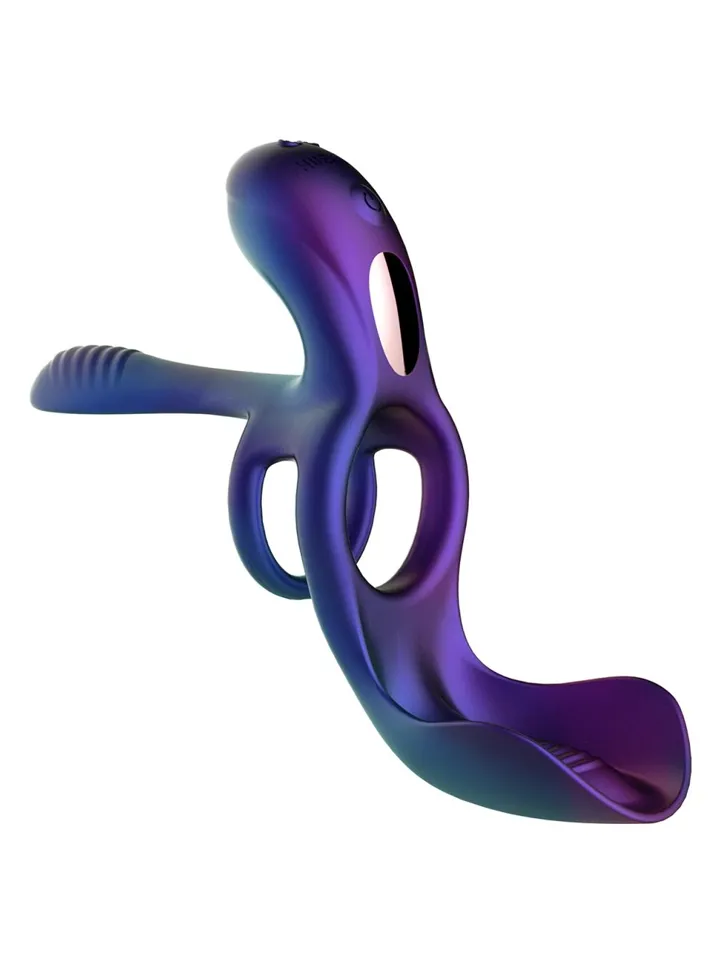 Zenith Cock Ring With Glans & Perineum Stimulator - Vibrating cock ring 4 [full]