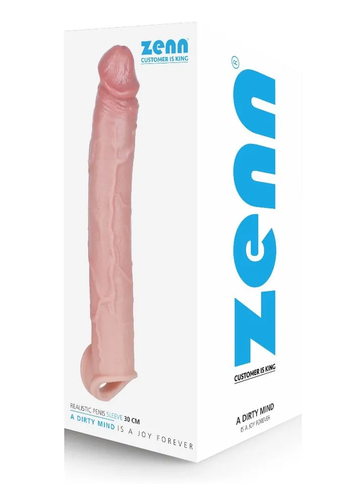 Zenn Realistic Penis Sleeve 30 cm - Penis extender/penis sleeve 4 [full]
